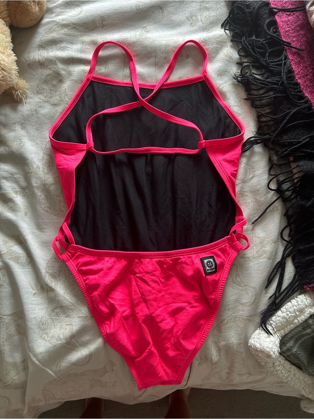 Jolyn Alyssa Style Hot Pink Swimsuit - Picture 2 of 8